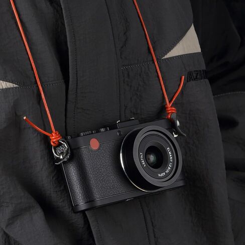 حبل كاميرا جلد طبيعي رفيع للغاية عتيق، حزام رقبة من جلد البقر لـ Fujifilm X100VI X-HALF لريكو in Kuwait