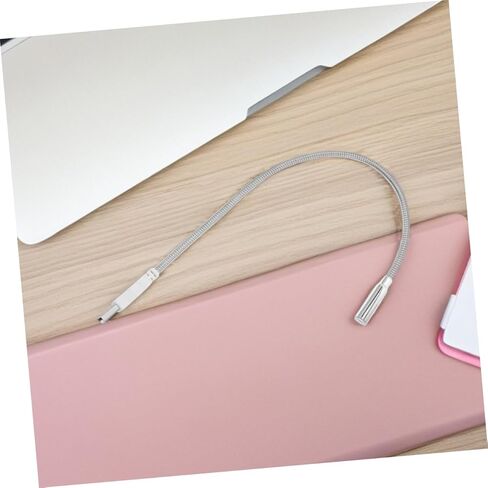 HOMSFOU USB مصباح لوحة المفاتيح ضوء LED مرن للعناية بالعين لأجهزة الكمبيوتر المحمول والكمبيوتر المحمول قابل للتعديل مكتب معدني قابل للتعديل مجموعة من قطعتين للدراسة والعمل in Kuwait