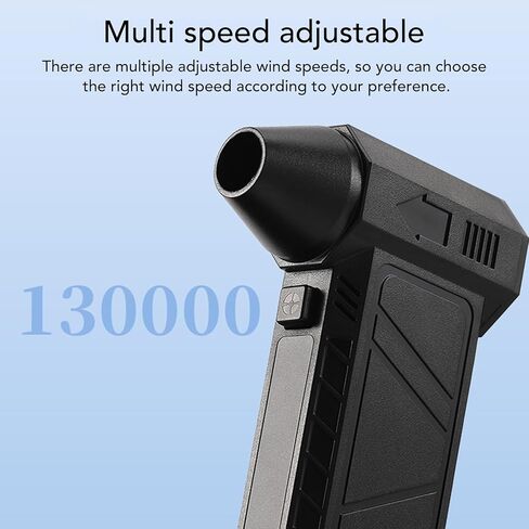 Electric Air Duster, 130000RPM Compressed Air Duster, Rechargeable Cordless Dry Blower can Reusable Can for Computer Keyboard, Outdoors, Car, Home in Saudi Arabia