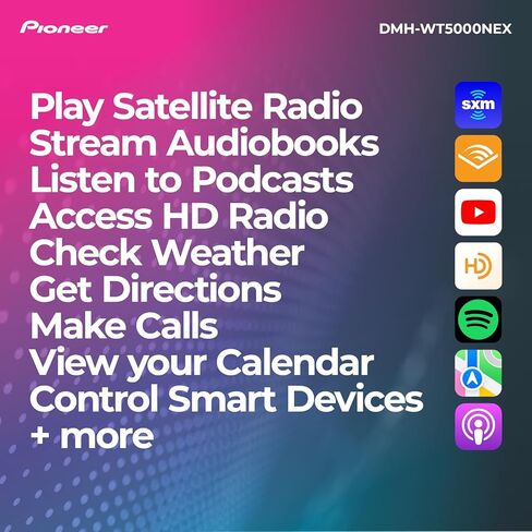 بايونير DMHWT5000 جهاز استقبال الوسائط المتعددة الرقمي مقاس 9 بوصة مع نظام Android Auto اللاسلكي وApple CarPlay in Saudi Arabia