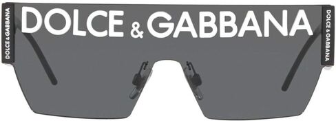 Dolce & Gabbana DG 2233 01/87 Black Metal Square Sunglasses Grey Gradient Lens in Saudi Arabia
