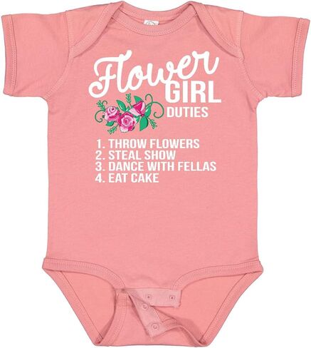 inktastic Flower Girl Wedding Duties Baby Bodysuit in Saudi Arabia