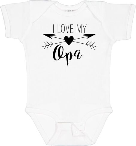 بدلة أطفال من Inktastic I Love My Opa Heart and Arrows in Saudi Arabia