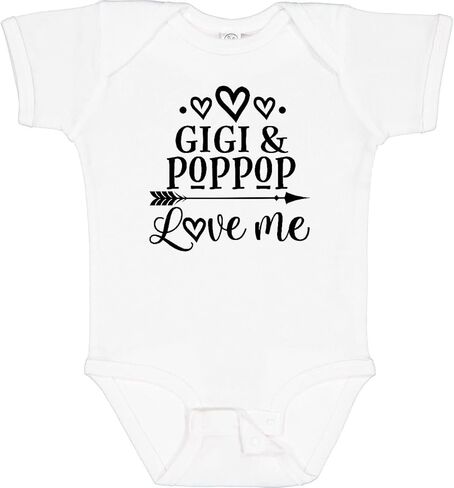 inktastic Gigi and PopPop Love Me Baby Bodysuit in Saudi Arabia