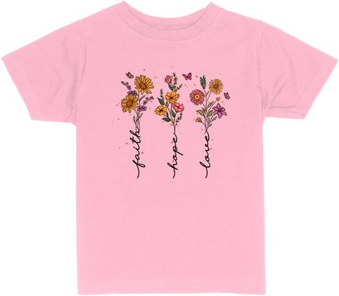 Christian Faith Hope Love Toddler Kids T-Shirt in Saudi Arabia