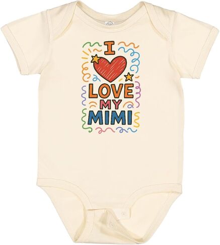 بدلة أطفال من Inktastic I Love My Mimi Heart Gift in Saudi Arabia