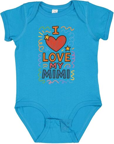 بدلة أطفال من Inktastic I Love My Mimi Heart Gift in Saudi Arabia