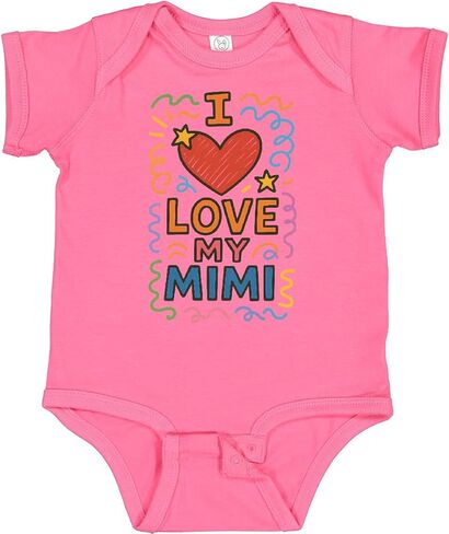بدلة أطفال من Inktastic I Love My Mimi Heart Gift in Saudi Arabia