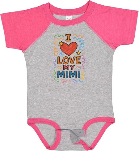 بدلة أطفال من Inktastic I Love My Mimi Heart Gift in Saudi Arabia
