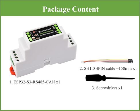 لوحة تحكم ESP32-S3 صناعية مع واجهات اتصال RS485 وCAN، تدعم اتصال Wi-Fi/Bluetooth / RS485 / CAN، ودوائر حماية متعددة مدمجة، لسوق AIoT in Saudi Arabia