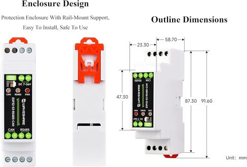 لوحة تحكم ESP32-S3 صناعية مع واجهات اتصال RS485 وCAN، تدعم اتصال Wi-Fi/Bluetooth / RS485 / CAN، ودوائر حماية متعددة مدمجة، لسوق AIoT in Saudi Arabia