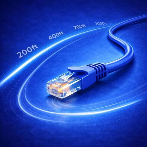| كابل إيثرنت Cat5e بطول 1000 قدم (305 متر) - 23AWG Solid CCA UTP، كابل شبكة LAN خارجي 550 ميجاهرتز لجهاز التوجيه والمحول والألعاب ولوحة التصحيح وكاميرا IP وPoE - صندوق السحب in Kuwait