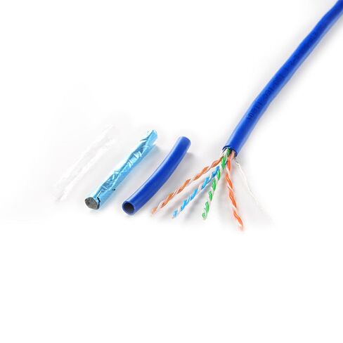 | كابل إيثرنت Cat5e بطول 1000 قدم (305 متر) - 23AWG Solid CCA UTP، كبل شبكة LAN داخلي بسرعة 550 ميجا هرتز لجهاز التوجيه والمحول والألعاب ولوحة التصحيح وكاميرا IP وPoE - صندوق السحب in Kuwait