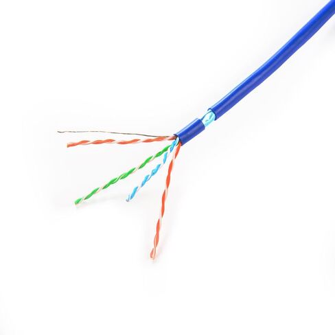 | كابل إيثرنت Cat5e بطول 1000 قدم (305 متر) - 23AWG Solid CCA UTP، كبل شبكة LAN داخلي بسرعة 550 ميجا هرتز لجهاز التوجيه والمحول والألعاب ولوحة التصحيح وكاميرا IP وPoE - صندوق السحب in Kuwait