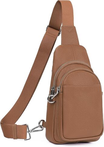 befen Genuine Leather Small Sling Bag for Women Anti-Theft Crossbody Chest Bags Fanny Packs for Travel with RFID Card Slots in Saudi Arabia