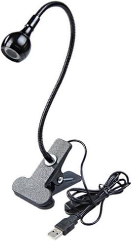 Homoyoyo 3W USB Flexible Reading Lamp Eye Protection LED Clip Light for Bedside Home and Office Use Black Portable Gooseneck Design USB Lamp in Saudi Arabia