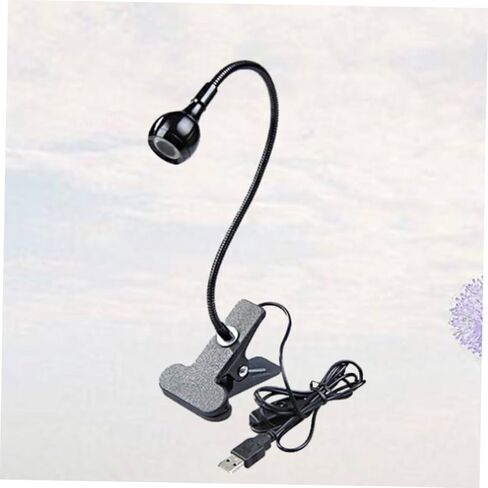 Homoyoyo 3W USB Flexible Reading Lamp Eye Protection LED Clip Light for Bedside Home and Office Use Black Portable Gooseneck Design USB Lamp in Saudi Arabia