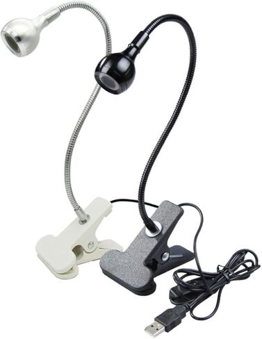 Homoyoyo 3W USB Flexible Reading Lamp Eye Protection LED Clip Light for Bedside Home and Office Use Black Portable Gooseneck Design USB Lamp in Saudi Arabia