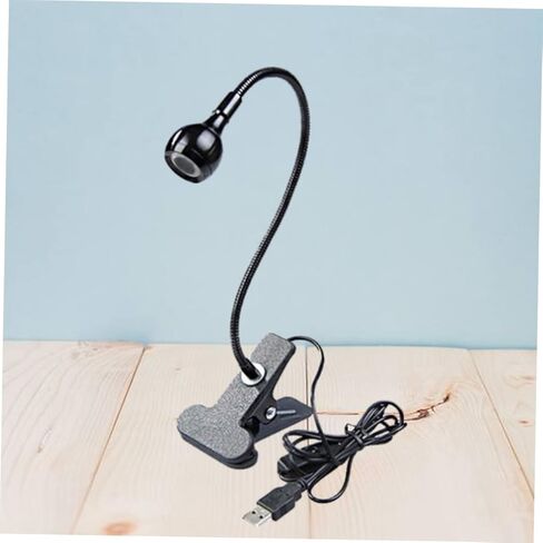 Homoyoyo 3W USB Flexible Reading Lamp Eye Protection LED Clip Light for Bedside Home and Office Use Black Portable Gooseneck Design USB Lamp in Saudi Arabia