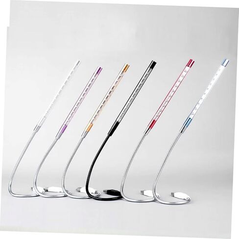 Homoyoyo 2PCS USB Powered LED Reading Lamp Set Gooseneck Light 10 Adjustable Brightness Levels Eye-Caring Desk Lamp for Study Bedside and Office Use Random Color in Saudi Arabia
