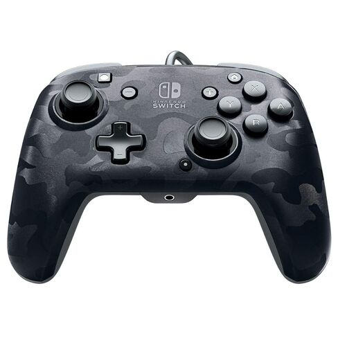 PDP Gaming Faceoff Deluxe + audio Wired Controller Faceplate: Black Camo - Nintendo Switch in Saudi Arabia