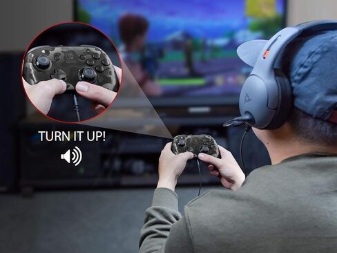 PDP Gaming Faceoff Deluxe + audio Wired Controller Faceplate: Black Camo - Nintendo Switch in Saudi Arabia