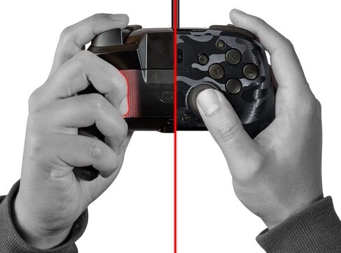 PDP Gaming Faceoff Deluxe + audio Wired Controller Faceplate: Black Camo - Nintendo Switch in Saudi Arabia