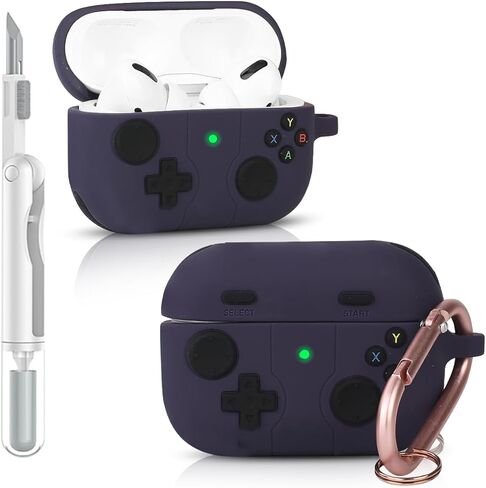 Case for AirPods 4th Generation 2024 | Silicone Cover | Full Protection | 3D Gamepad Skin Design | with Cleaning Kit and Carabiner | Multicolor Earbuds Case for Boy Girl (Red, for AirPods 4) in Saudi Arabia