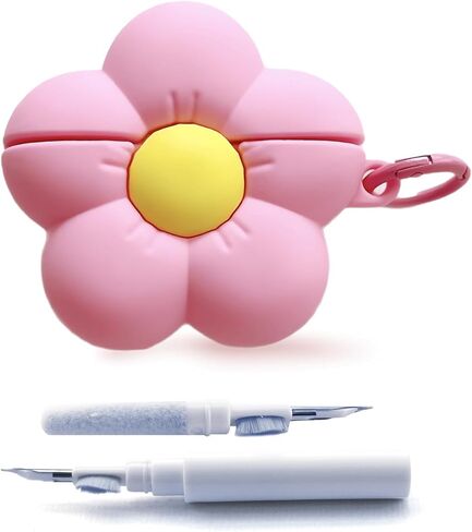لـ Airpods Pro/Pro 2 Gen Case لطيف، تصميم Kawaii Girly Pink ثلاثي الأبعاد على شكل خنزير مع سلسلة مفاتيح، غطاء كرتوني للحيوانات، هدية للنساء والفتيات والأطفال والمراهقين in Kuwait