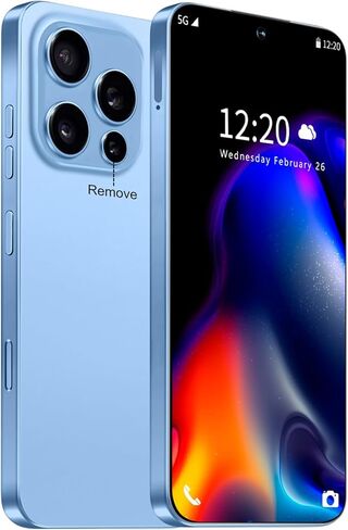 هاتف 16 فائق القفل، هاتف ذكي بشاشة AMOLED عالية الدقة 6.99 بوصة، بطارية هاتف خلوي 7000 مللي أمبير في الساعة، Android 14 16+512 جيجابايت مع بطاقة ذاكرة 128 جيجابايت، معرف الوجه/قفل بصمة الإصبع/5G/صور/نظام تحديد المواقع (أرجواني) in Kuwait