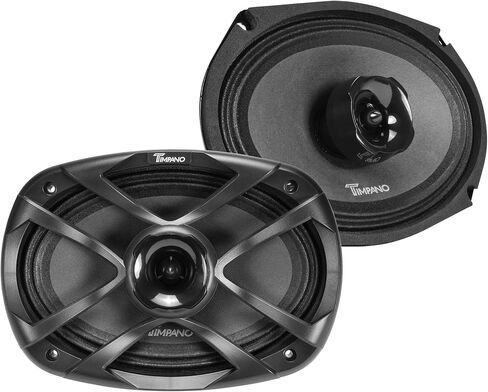 مكبرات صوت محورية للسيارة Timpano مقاس 6x9 بوصة 1300 واط لكل زوج TPT-CX69-4 TPRO، مكبر صوت PRO Audio 2-Way 4 Ohm Premium، متضمنة الشواية - رائعة لنظام صوت ستيريو السيارة (زوج) in Saudi Arabia