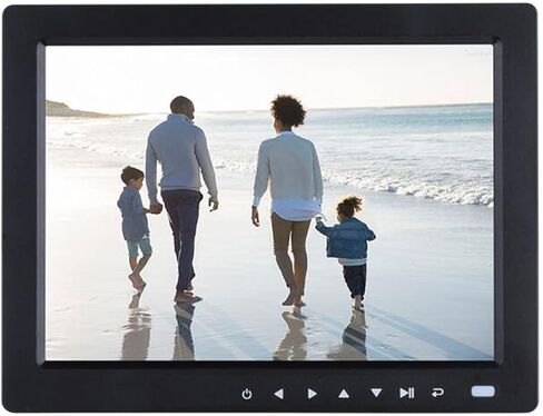 إطار صور رقمي 10 بوصة إطار صور رقمي عالي الدقة لسطح المكتب 1080P Mp4 فيديو Mp3 كتاب إلكتروني على مدار الساعة تقويم يدعم التشغيل التلقائي مع مسجلات مشغلات الفيديو وجهاز التحكم عن بعد in Kuwait