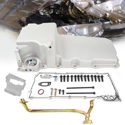 BARTOO 302-1 LS طقم مقلاة الزيت التحديثية لمحركات 55-87 GM LS1 LS6 LS2 LS3 LSX 4.8L 5.3L 5.7L 6.0L 6.2L من الألومنيوم in Saudi Arabia