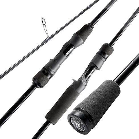 Tusking Air خفيفة للغاية BFS Stream Fishing Rod 2PCS الغزل والصب دوامة تكنولوجيا الكربون المتقاطعة، حساسية عالية، تصميم مقعد بكرة مريح لصيد الأسماك / سمك السلمون المرقط / باس in Saudi Arabia