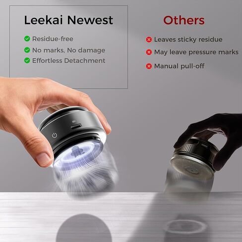 Leekai SD-01 حامل كأس شفط للكاميرا الكهربائية، محول كاميرا الحركة مع فتحة لولبية 1/4 بوصة ملحقات سيارة لهاتف iPhone/GoPro/Insta360/DJI Osmo ومعظم الكاميرات الصغيرة/كاميرا الحركة in Kuwait