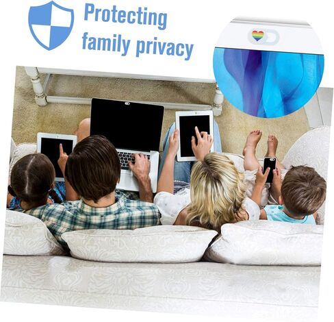 TEHAUX 3pcs Heart Pattern Webcam Cover Slide Hacking Camera Privacy Protector for Tablet Laptop Smartphone Material Easy to Install Webcam Slider in Saudi Arabia