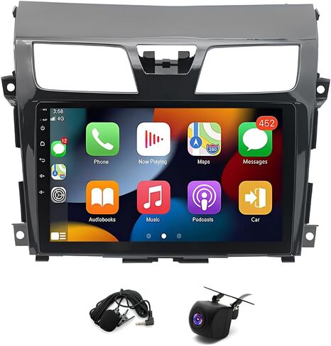 10.1 Inch Android 13 Car Stereo for Nissan Altima 2013-2018 Touch Screen Car Radio w/Carplay and Android Auto WiFi Bluetooth Navigation Backup Camera MIC -2GB+32GB in Saudi Arabia