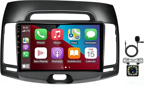 Android 13 Car Stereo for Hyundai Elantra 2007 2008 2009 2010, 9" Touch Screen Radio Wireless with CarPlay & Android Auto, 2GB + 32GB, GPS Navigation WiFi Bluetooth SWC AHD Backup Camera in Saudi Arabia
