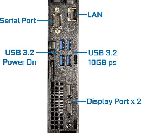 Dell OptiPlex 7000 Micro Desktop Computer, Intel Core i7-12700T Upto 4.7GHz - 32GB RAM, 512GB NVMe SSD, Wi-Fi 6E, Bluetooth, USB Type-C, DisplayPort, HDMI - Windows 11 Pro (Renewed) in Kuwait
