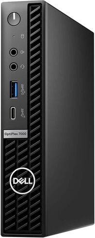 Dell OptiPlex 7000 Micro Desktop Computer, Intel Core i7-12700T Upto 4.7GHz - 32GB RAM, 512GB NVMe SSD, Wi-Fi 6E, Bluetooth, USB Type-C, DisplayPort, HDMI - Windows 11 Pro (Renewed) in Kuwait