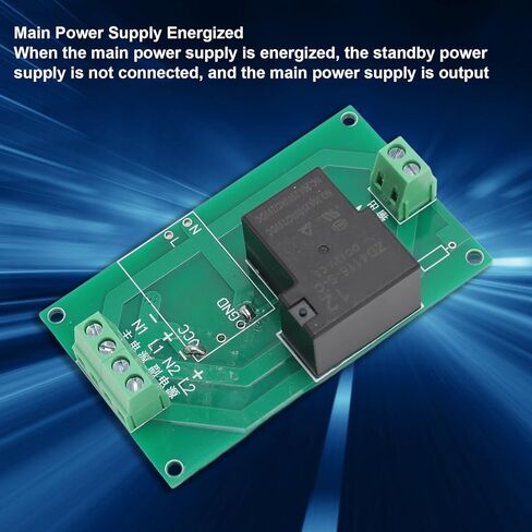 Power Automatic Switch Module, 12V 30A Power Automatic Switch Module, Main Standby Dual Power Supply Conversion Switch Module UPS (12V with Matching Housing) in Saudi Arabia
