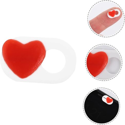 Laptop Camera Cover Slide Heart Privacy Cover Webcam Lid Abs Multiple Functions in Saudi Arabia