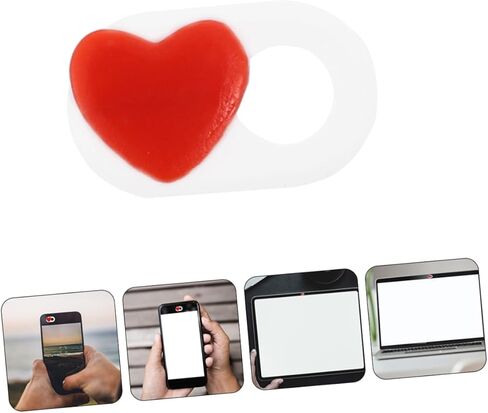 Laptop Camera Cover Slide Heart Privacy Cover Webcam Lid Abs Multiple Functions in Saudi Arabia