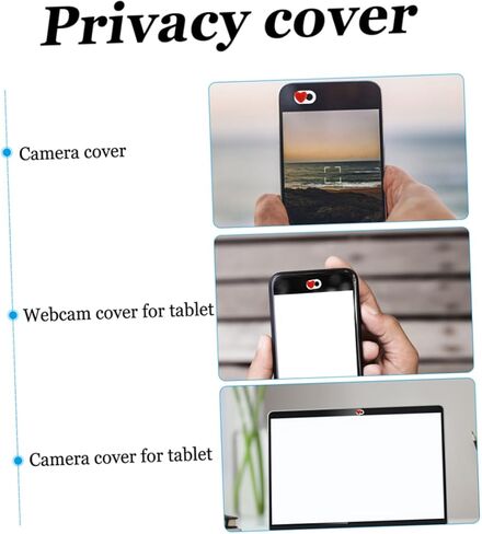 Laptop Camera Cover Slide Heart Privacy Cover Webcam Lid Abs Multiple Functions in Saudi Arabia