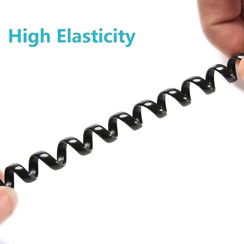 أدوات فك تشابك سلك سماعة الهاتف، كابل سلك سماعة الهاتف الثابت مع حزمة واحدة من كابل الهاتف الثابت والهاتف الدوار المضاد للتشابك بزاوية 360 درجة in Kuwait