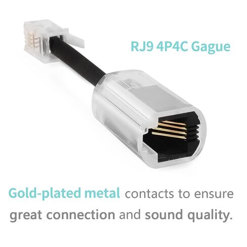 أدوات فك تشابك سلك سماعة الهاتف، كابل سلك سماعة الهاتف الثابت مع حزمة واحدة من كابل الهاتف الثابت والهاتف الدوار المضاد للتشابك بزاوية 360 درجة in Kuwait