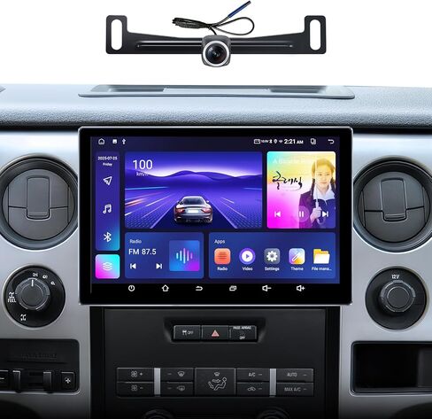 ترقية ستيريو راديو السيارة 11.5 بوصة (4G+64G) لسيارة Ford F150 2009-2012,2013 2014 STX XL متوافقة مع Carplay Android Auto GPS Navigation WiFi Bluetooth Mirroring Touch Screen Headunit in Kuwait