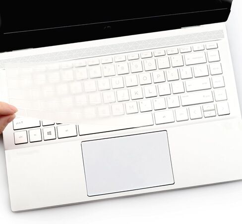 غطاء لوحة المفاتيح لجهاز HP 14 Ultrabook، كمبيوتر محمول HP 14/HP Pavilion 14-dq 14-cf/fq طبقة حماية رقيقة للغاية بتصميم أمريكي - شفاف in Saudi Arabia