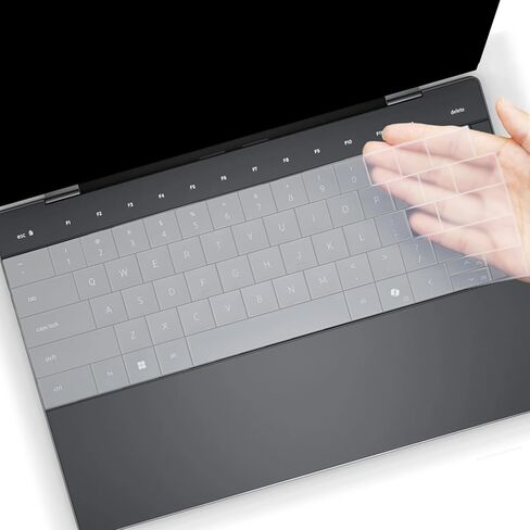 Keyboard Cover for 2025 Dell 16 Premium Laptop DA16250 16"& Dell XPS 13 9345 9350 13.4"& Dell XPS 13 9320 Plus 13.4" Keyboard Skin Protector(Not Fit XPS 14/16 9440 9450 9640)-Clear in Saudi Arabia