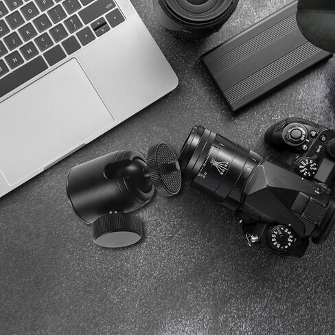 Homoyoyo Mini Ball Head Mount Clamp محول كاميرا قابل للدوران لكاميرات DSLR والهاتف، مشبك ثلاثي القوائم مضاد للاهتزاز، حامل خفيف الوزن قابل للتعديل للبث المباشر ومدونات الفيديو in Kuwait
